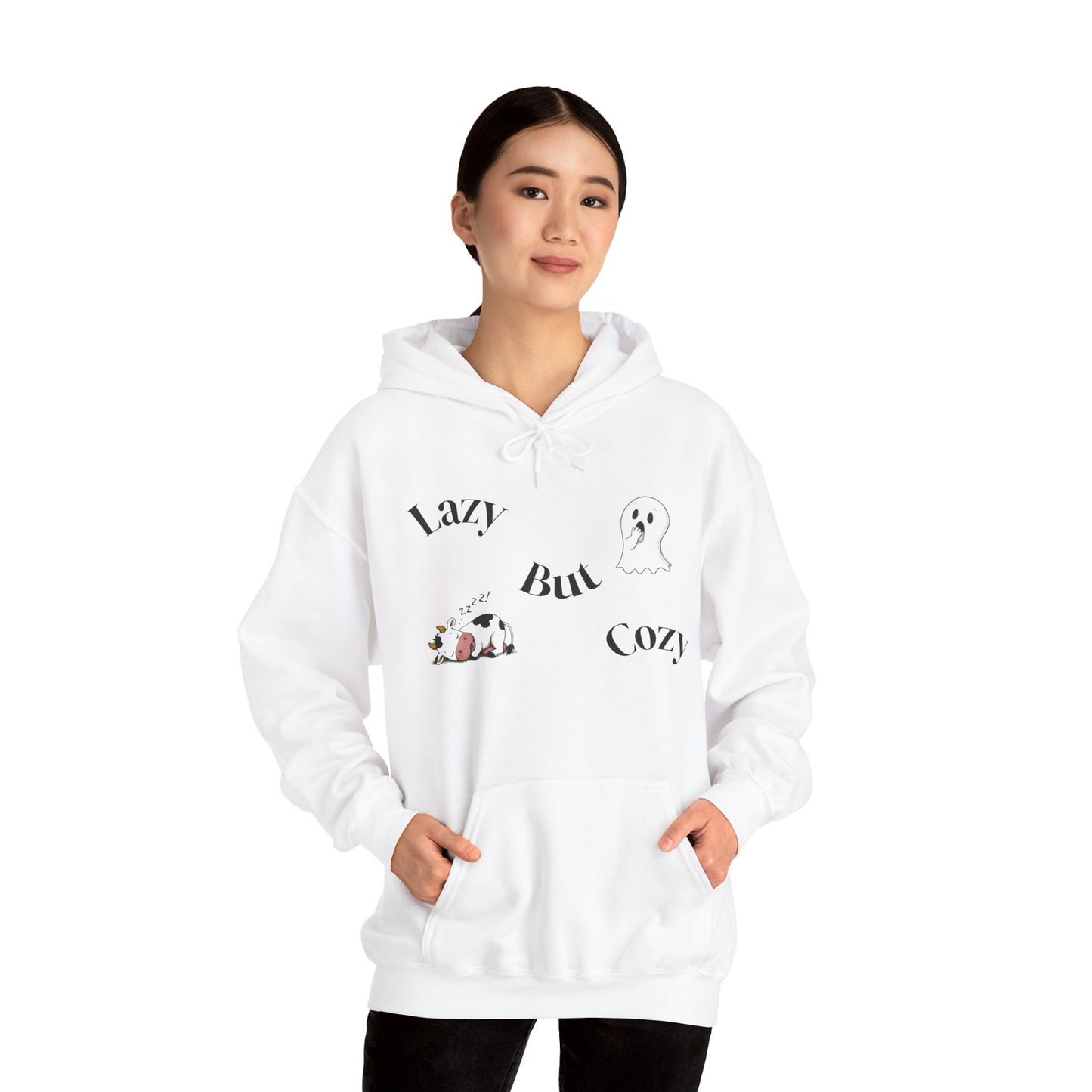Lazy But Cozy Sweatshirt - Perfect for Lounging, Gift for Book Lovers, Fall Sweater, Halloween Attire, Comfy Hoodie