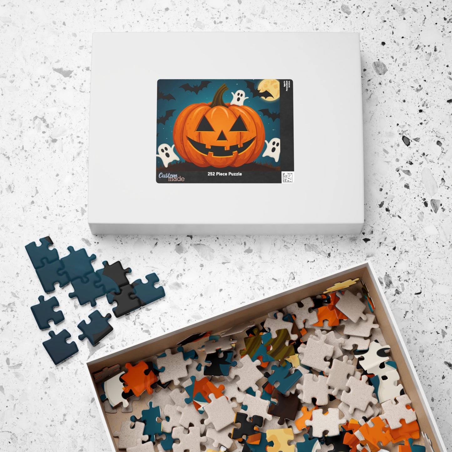 Halloween Pumpkin Puzzle | Spooky 110, 252, 520, 1014-piece Jigsaw | Fun Family Activity | Great Gift for Fall, Halloween, Parties