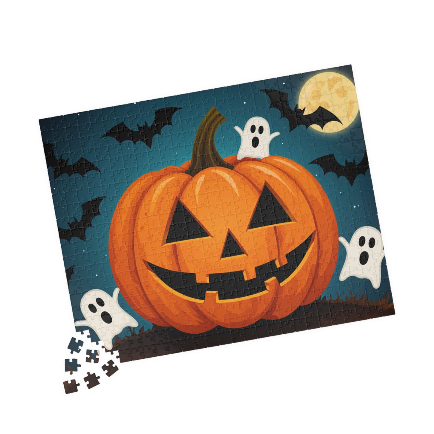 Halloween Pumpkin Puzzle | Spooky 110, 252, 520, 1014-piece Jigsaw | Fun Family Activity | Great Gift for Fall, Halloween, Parties