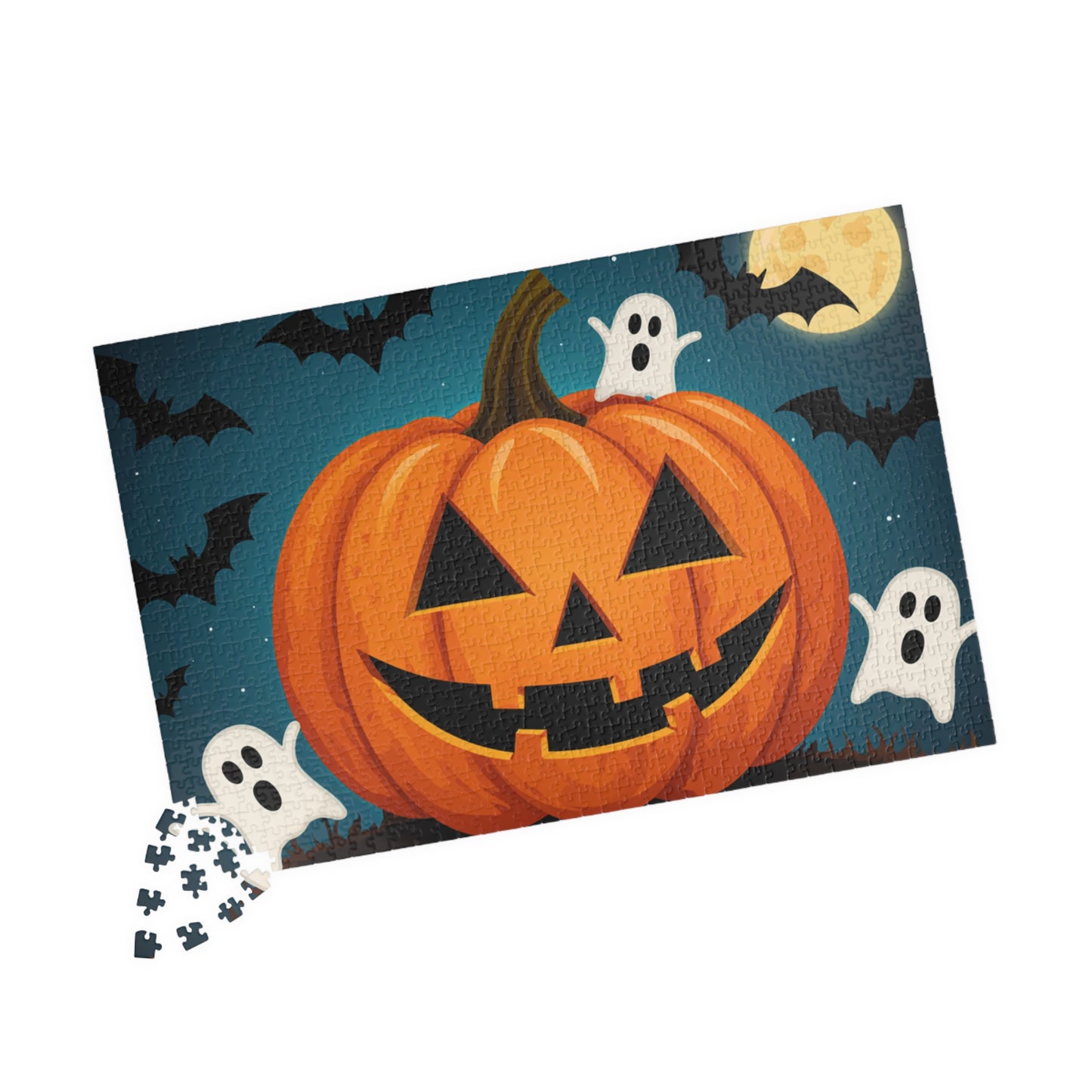 Halloween Pumpkin Puzzle | Spooky 110, 252, 520, 1014-piece Jigsaw | Fun Family Activity | Great Gift for Fall, Halloween, Parties