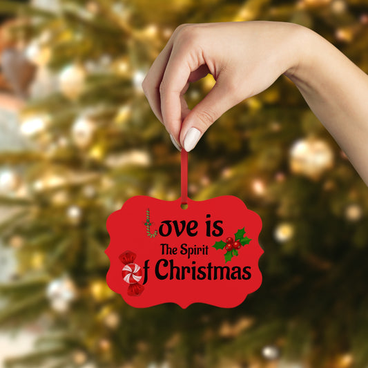 Christmas Metal Ornament Plaque | Holiday Decor, Festive Gift Tag, Home Decoration, Tree Ornament, Seasonal Keepsake