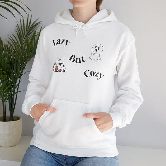 Lazy But Cozy Sweatshirt - Perfect for Lounging, Gift for Book Lovers, Fall Sweater, Halloween Attire, Comfy Hoodie